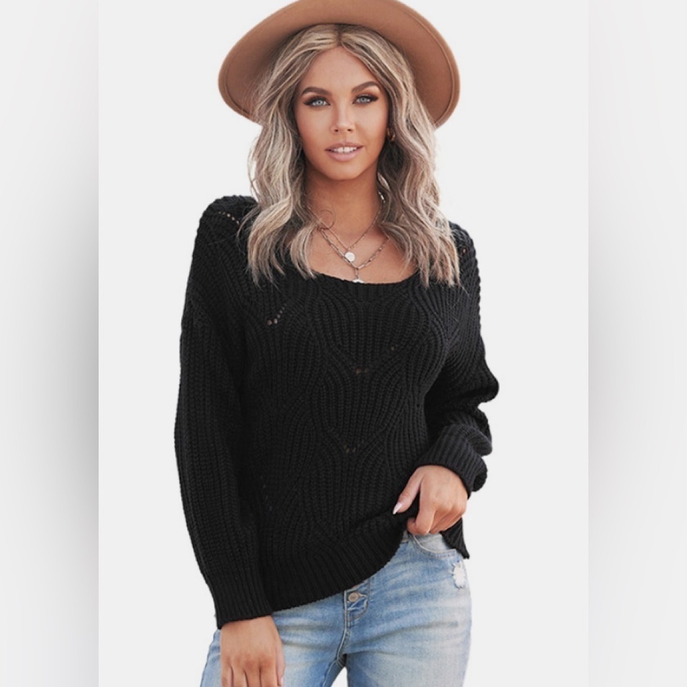 Slouchy Sweater Drop Shoulder